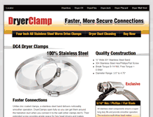 Tablet Screenshot of dryerclamp.com